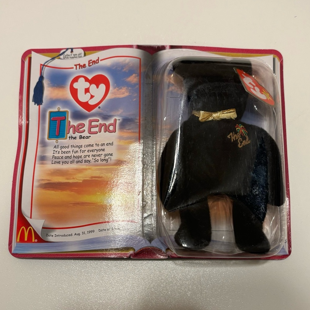 Teenie Original TY Beanie Babies The End McDonalds